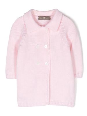 Little Bear fine-knit double-breasted blouse - Pink
