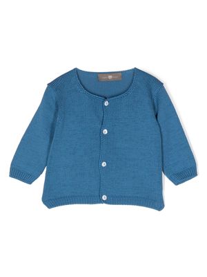 Little Bear long sleeve knit cardigan - Blue