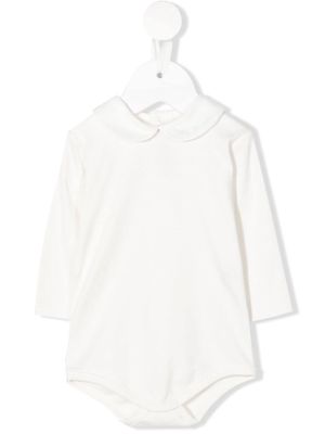 Little Bear Peter Pan-collar body - White