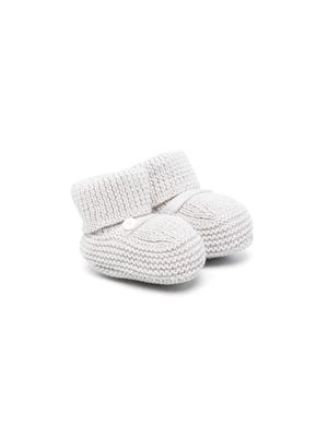 Little Bear slip-on knitted slippers - Grey