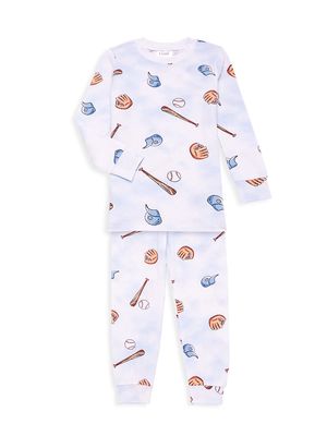 Little Boy's 2-Piece Baseball Print Pajama Set - Baseball - Size 12 Months - Baseball - Size 12 Months