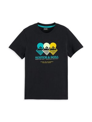 Little Boy's & Boy's Artwork T-Shirt - Black - Size 10 - Black - Size 10