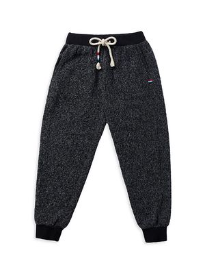 Little Boy's & Boy's Brushed Boucle Joggers - Indigo - Size 10