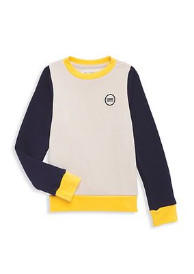 Little Boy's & Boy's Colorblocked Pullover Sweatshirt