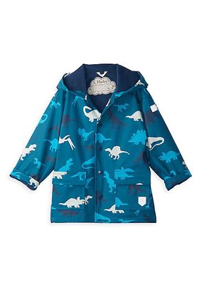 Little Boy's & Boy's Dinos Color Raincoat