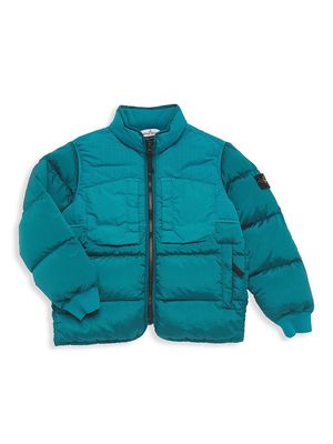 Little Boy's & Boy's Down Blouson Jacket - Cobalt Blue - Size 8 - Cobalt Blue - Size 8