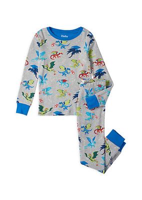 Little Boy's & Boy's Dragon Realm Pajama Set