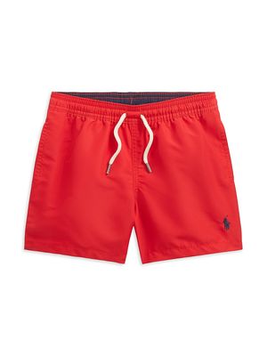 Little Boy's & Boy's Drawstring Swim Shorts - Red - Size 14