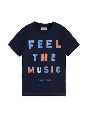 Little Boy's & Boy's Feel The Music T-Shirt - Night - Size 10