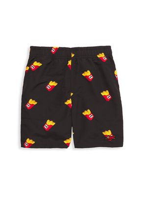 Little Boy's & Boy's French Fry Shorts - Asphalt - Size 2 - Asphalt - Size 2