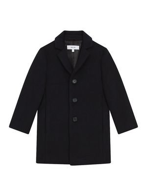 Little Boy's & Boy's Gable Wool-Blend Overcoat - Navy - Size 4 - Navy - Size 4