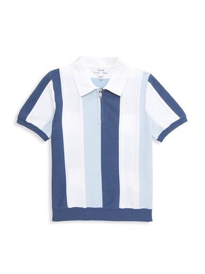 Little Boy's & Boy's Herald Striped Polo Shirt - Blue - Size 4 - Blue - Size 4