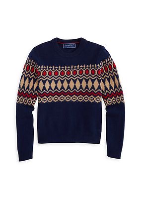 Little Boy's & Boy’s Heritage Wool Fair Isle-Style Sweater