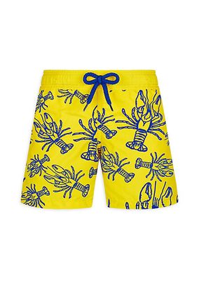 Little Boy's & Boy's Lobster Print Swim Shorts