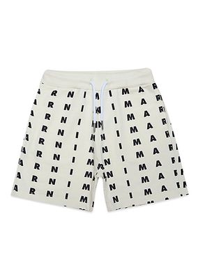 Little Boy's & Boy's Logo Print Sweat Shorts