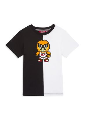 Little Boy's & Boy's Mini Miami Split T-Shirt - Black White - Size 2 - Black White - Size 2