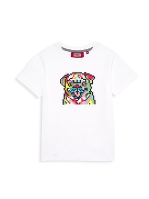 Little Boy's & Boy's Mini Rainbow Pug T-Shirt - White - Size 2 - White - Size 2