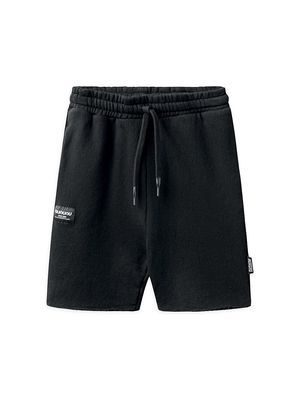 Little Boy's & Boy's Nu Patch Sweat Shorts - Black - Size 2 - Black - Size 2