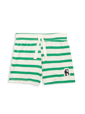 Little Boy's & Boy's Panther Striped Shorts - Green - Size 4 - Green - Size 4