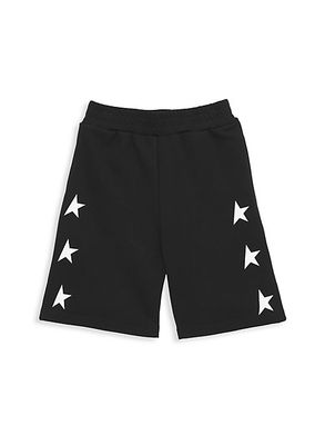 Little Boy's & Boy's Star Print Fleece Shorts