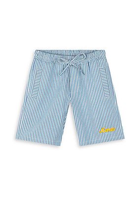 Little Boy's & Boy's Striped Cotton-Blend Shorts