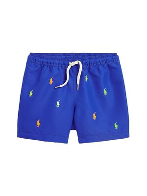 Little Boy's & Boy's Traveler Drawstring Swim Shorts - Rugby Royal - Size 16