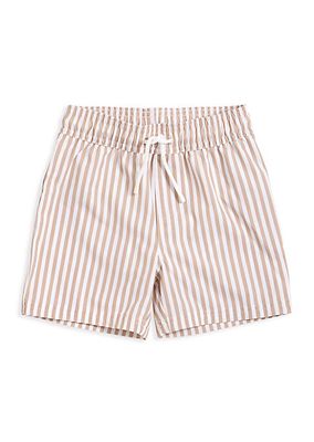 Little Boy's Striped Swim Shorts