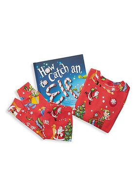 Little Boy's Three-Piece How To Catch An Elf Christmas Book & Pajama Set
