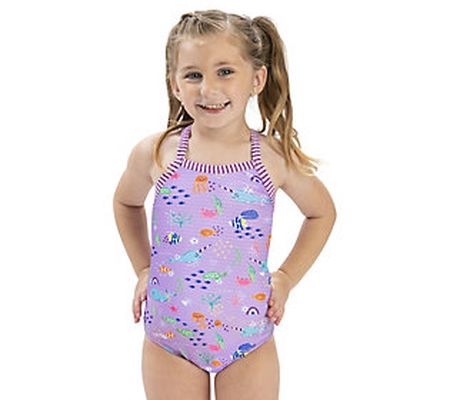 Little Dolfin Toddlers Print 1-Piece in Norie