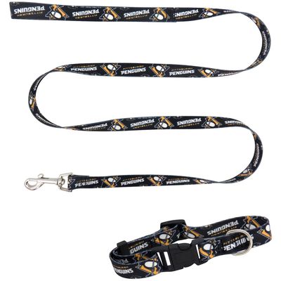 Little Earth Pittsburgh Penguins Collar and Leash Set