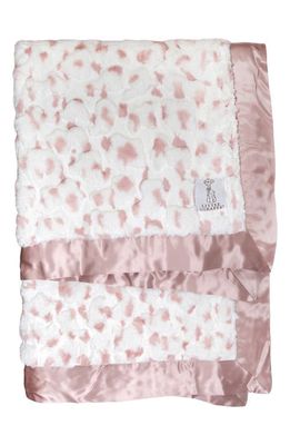Little Giraffe Luxe Dash Baby Blanket in Dusty Pink