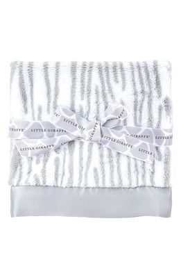 Little Giraffe Luxe Grass Baby Blanket in Silver 