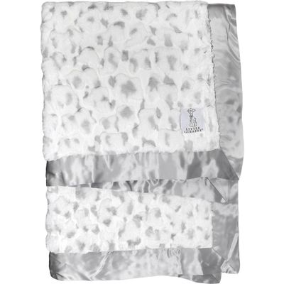 Little Giraffe Luxe Kendi Baby Blanket in Silver 