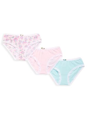 Little Girl's & Girl's 3-Pack Cheetah Brief Set - Pink - Size 2 - Pink - Size 2