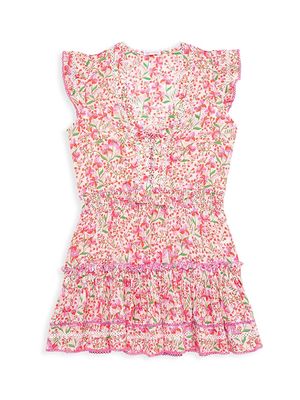 Little Girl's & Girl's Anais Mini Dress - Pink Mini Jonquille - Size 8 - Pink Mini Jonquille - Size 8