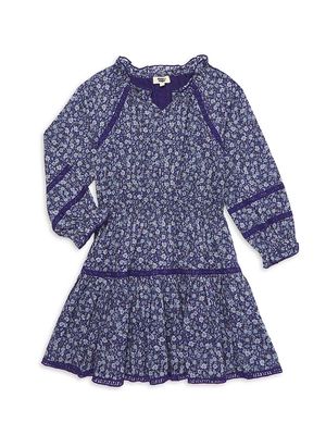 Little Girl's & Girl's Angela Floral Dress - Blue Bell - Size 6 - Blue Bell - Size 6