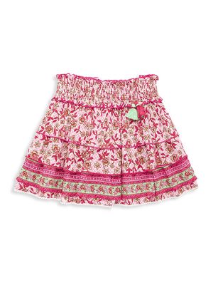 Little Girl's & Girl's Ariel Mini Skirt - Pink Blossom - Size 10 - Pink Blossom - Size 10
