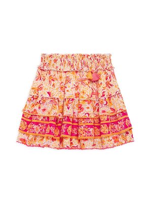 Little Girl's & Girl's Ariel Mini Skirt - Pink Monaco - Size 4 - Pink Monaco - Size 4