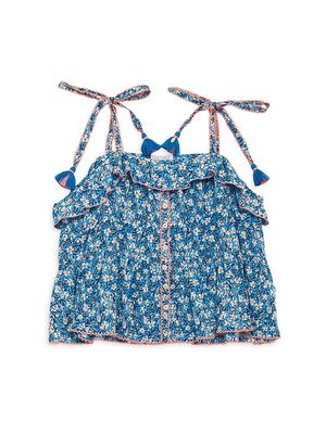 Little Girl's & Girl's Astra Top - Blue - Size 8 - Blue - Size 8