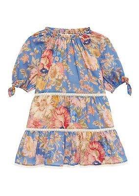 Little Girl's & Girl's August Puff-Sleeve Minidress