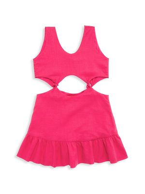 Little Girl's & Girl's Blair Cut-Out Dress - Pomegranate - Size 2 - Pomegranate - Size 2