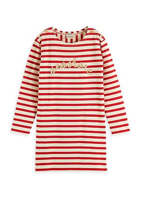 Little Girl's & Girl's Bretton Striped Sweaterdress