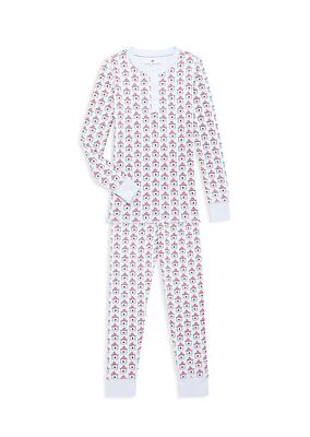 Little Girl's & Girl's Cameron Bear Print Pajama Set