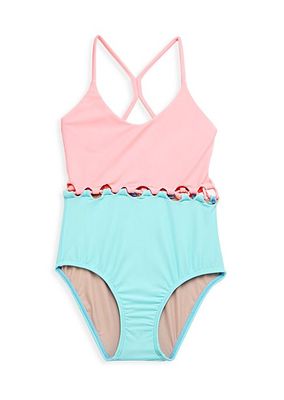 Little Girl's & Girl's Cammy Loop One-Piece Swimsuit