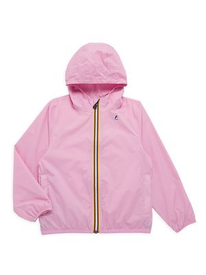 Little Girl's & Girl's Claude Hooded Windbreaker Jacket - Pink - Size 8 - Pink - Size 8