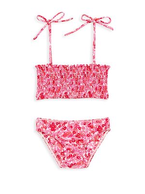 Little Girl's & Girl's Cleo Bikini Set - Rose Quartz - Size 10 - Rose Quartz - Size 10