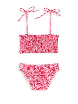 Little Girl's & Girl's Cleo Bikini Set - Rose Quartz - Size 2 - Rose Quartz - Size 2