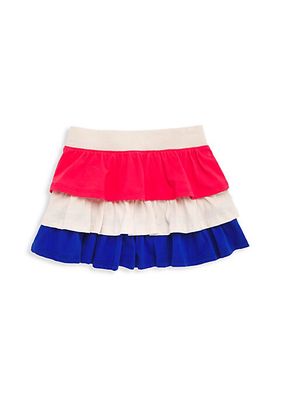 Little Girl's & Girl's Colorblocked Tier Skirt