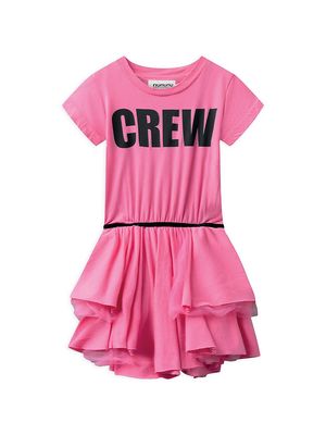 Little Girl's & Girl's Crew Summer Layered Dress - Hot Pink - Size 2 - Hot Pink - Size 2