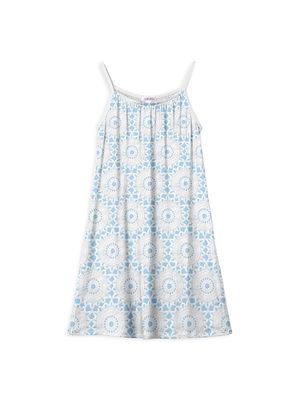 Little Girl's & Girl's Crochet Sun-Print Cotton Beach Dress - Size 8 - Size 8